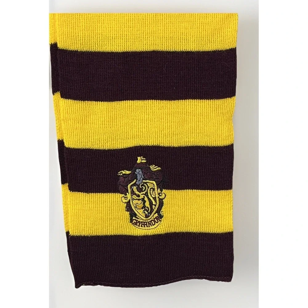 Harry Potter Scarf Gryffindor Unisex Striped Embroidered 56 Inches